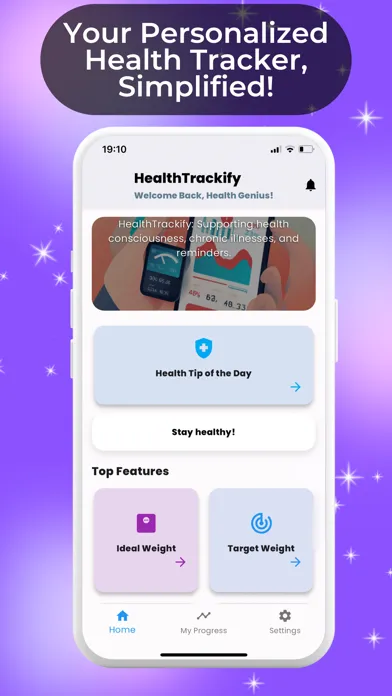 HealthTrackify:  Track & Guide Screenshots