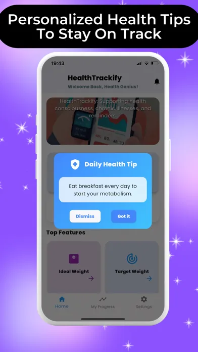 HealthTrackify:  Track & Guide Screenshots