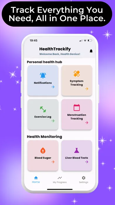 HealthTrackify:  Track & Guide Screenshots