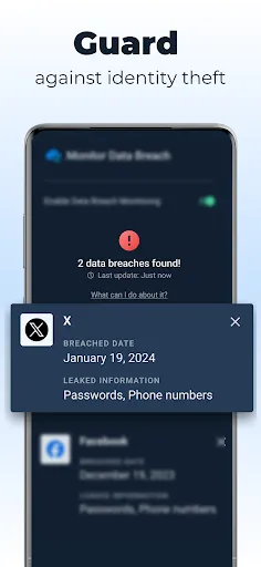 Captures d'écran de WOT Mobile Security Protection