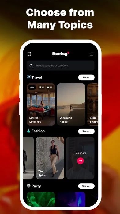 صور Reelsy Reel Maker IG Templates