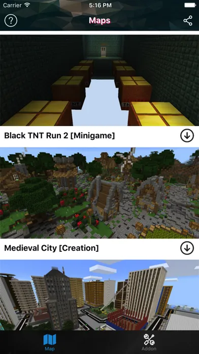 Скриншоты Game Maps & Addons for Minecraft PE