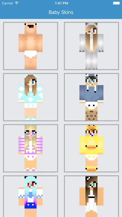 Baby Skins for Minecraft PE Free App Ekran Görüntüleri