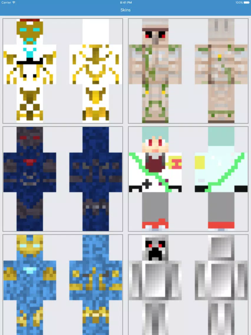 صور Iron Skins for Minecraft - All Hero App iPad 