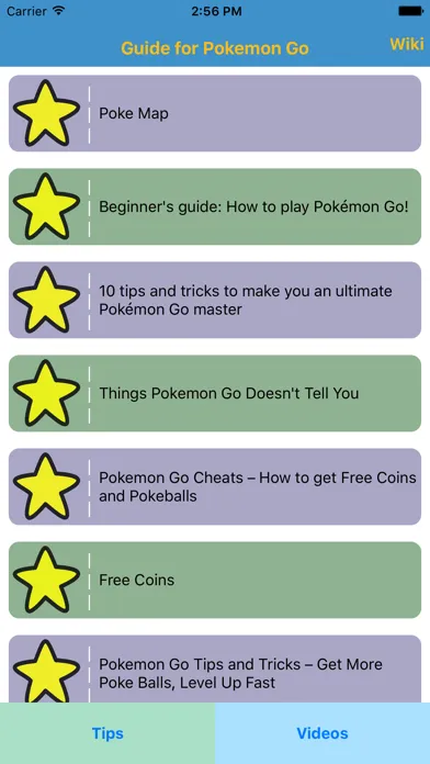 Ảnh chụp màn hình của Cheats For Pokemon Go - Free PokeCoins,Tips,Guide,Map App