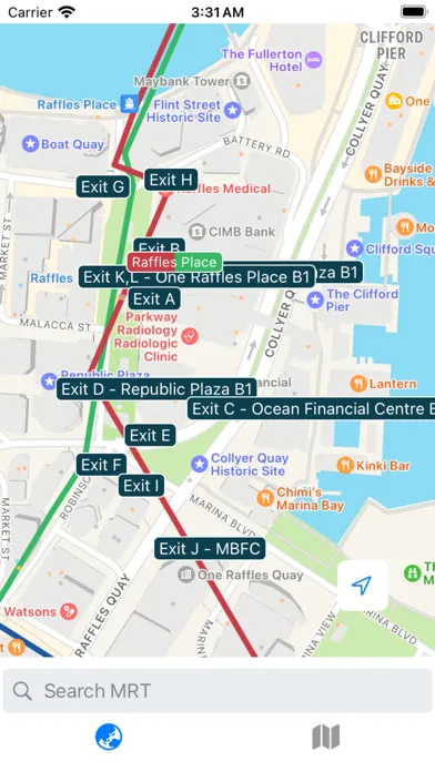 Capturas de pantalla de MRT Map