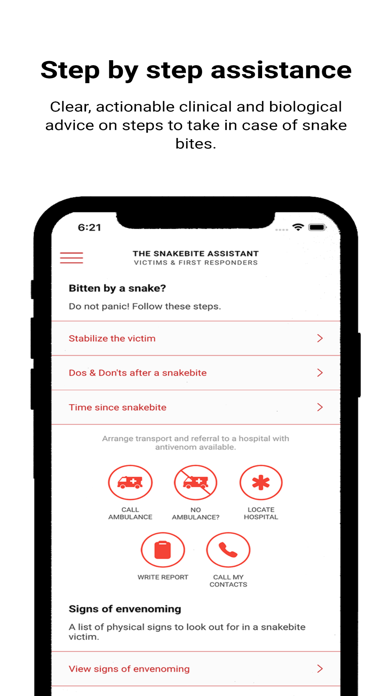 The Snakebite Assistant Screenshots