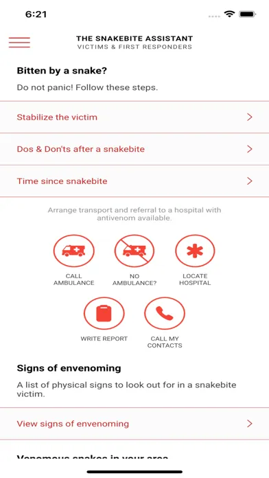 The Snakebite Assistant应用截图