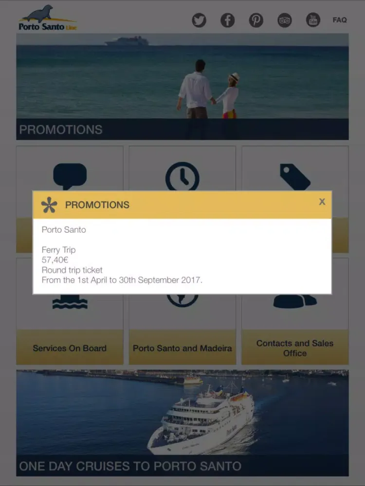 Porto Santo Line iPad 應用截圖