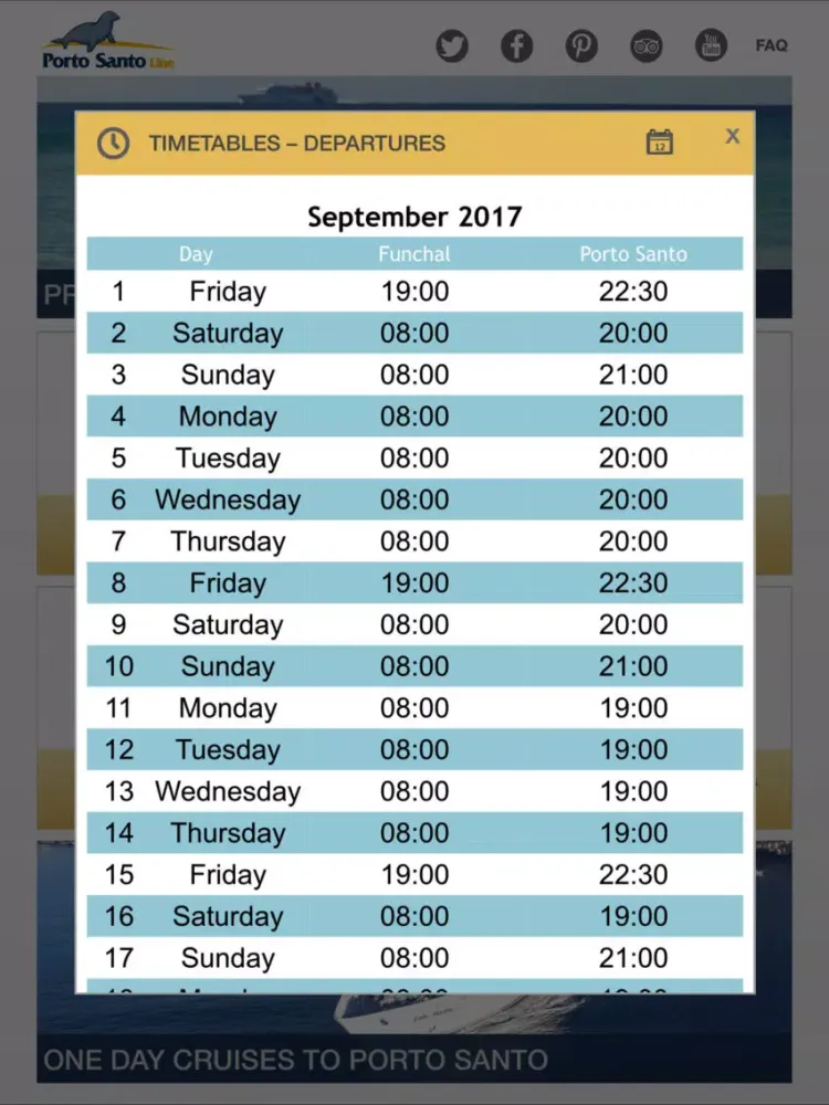Porto Santo Line iPad 應用截圖