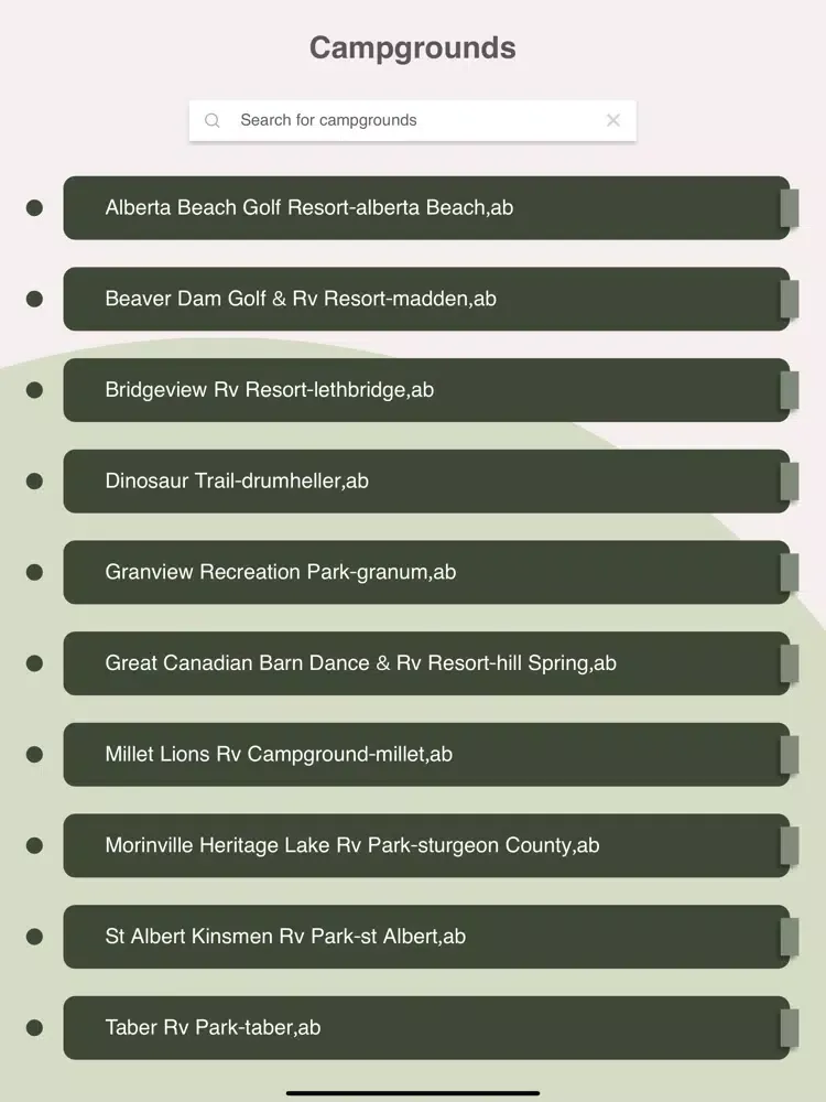 USA Campgrounds iPad  Ekran Görüntüleri