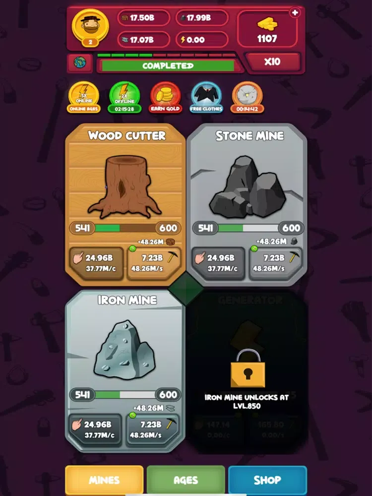 Tangkapan skrin Human Ages: Idle Adventure iPad 