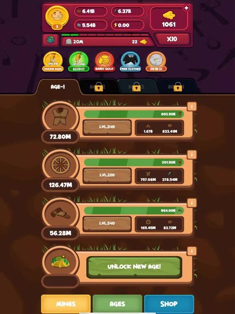 Tangkapan skrin Human Ages: Idle Adventure iPad 