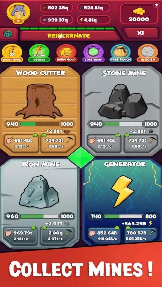 Tangkapan skrin Human Ages: Idle Adventure