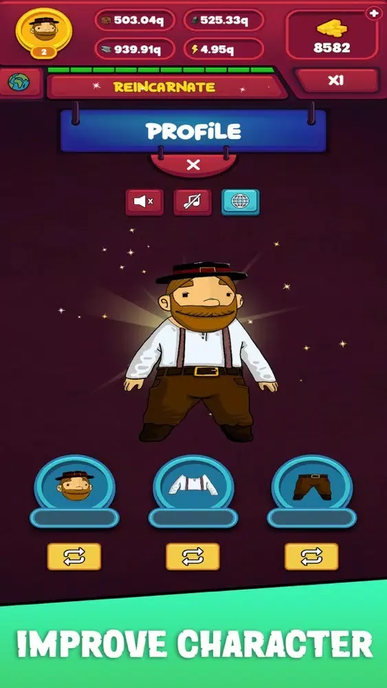 Tangkapan skrin Human Ages: Idle Adventure