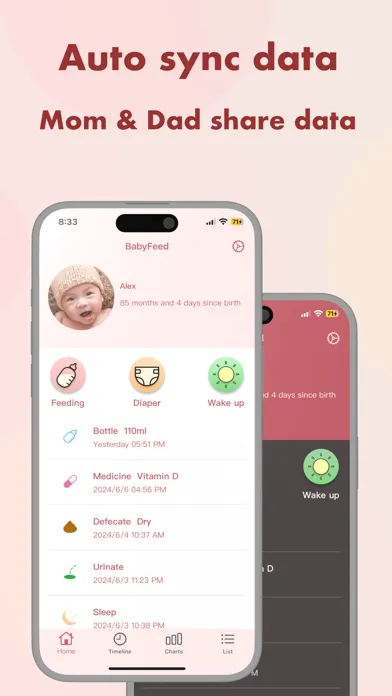BabyFeed- Baby Feeding Tracker स्क्रीनशॉट