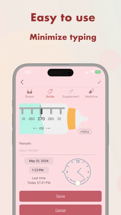 BabyFeed- Baby Feeding Tracker स्क्रीनशॉट