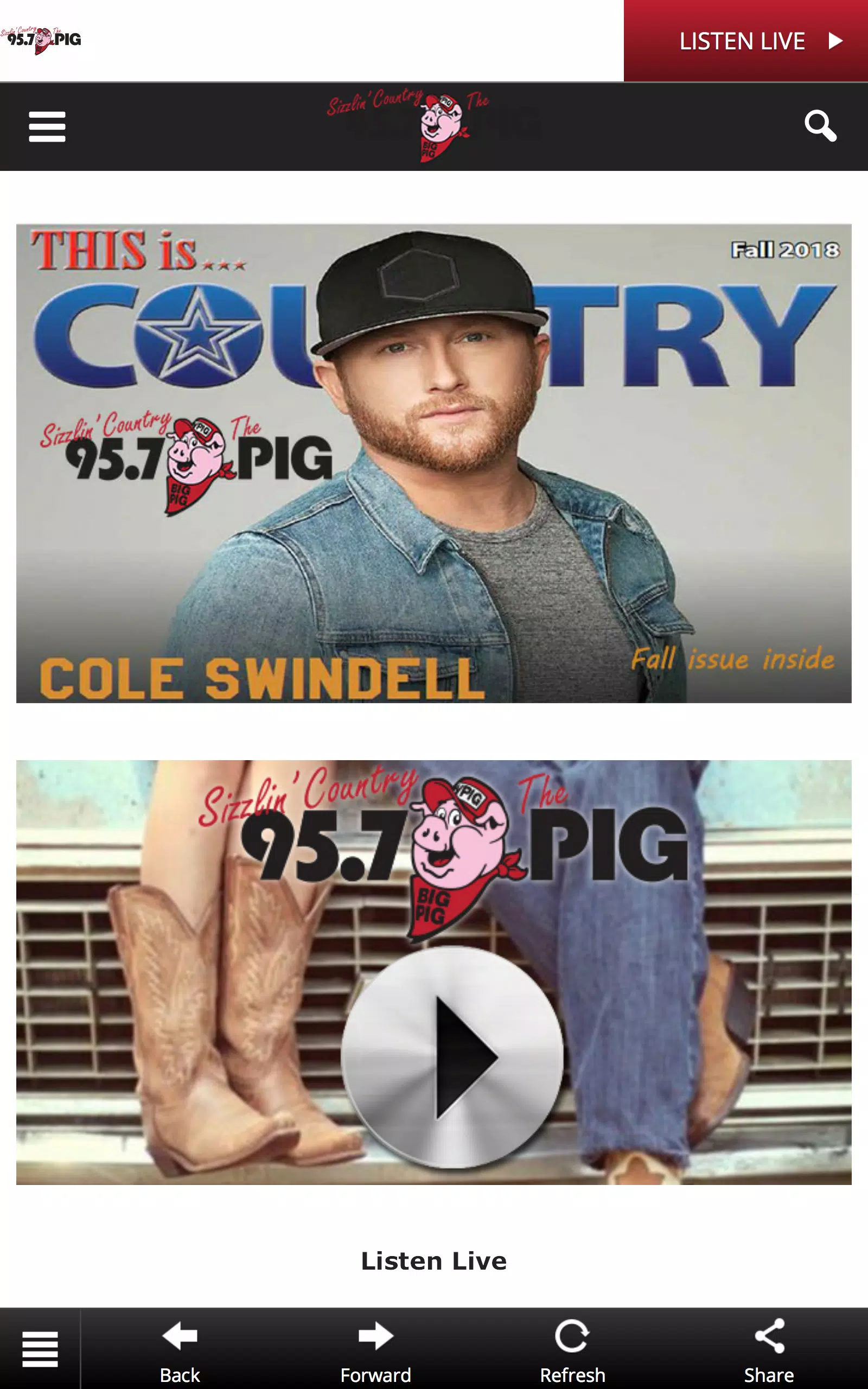 95.7 the Big Pig (WPIG FM) Screenshots4