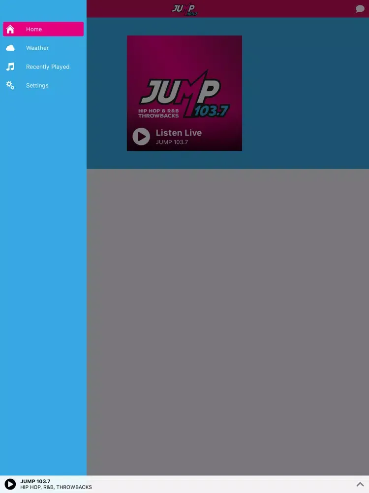Скриншоты JUMP 103.7 iPad 