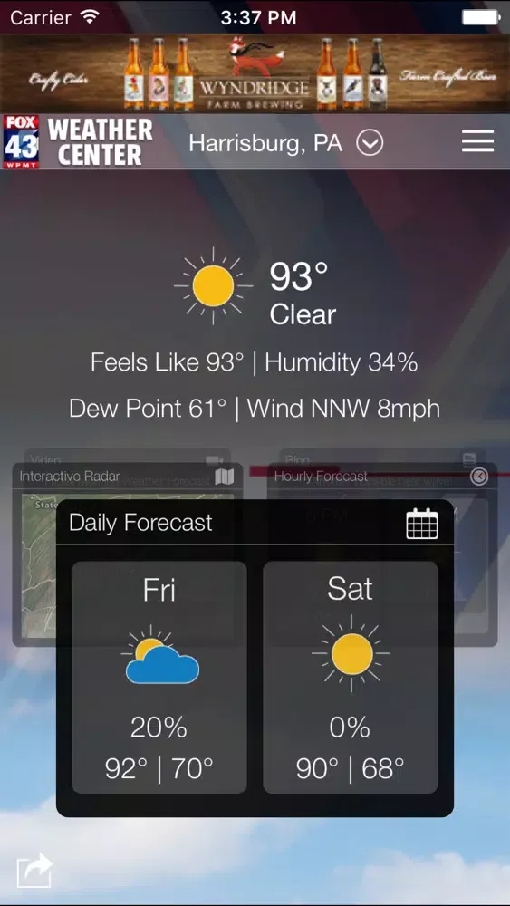 FOX43 Harrisburg Weather Screenshots