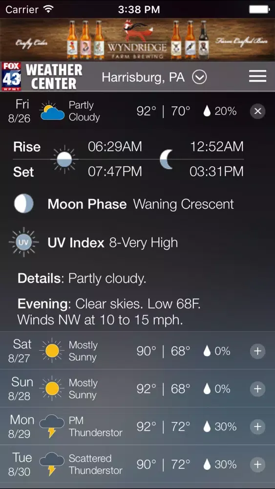 FOX43 Harrisburg Weather Screenshots