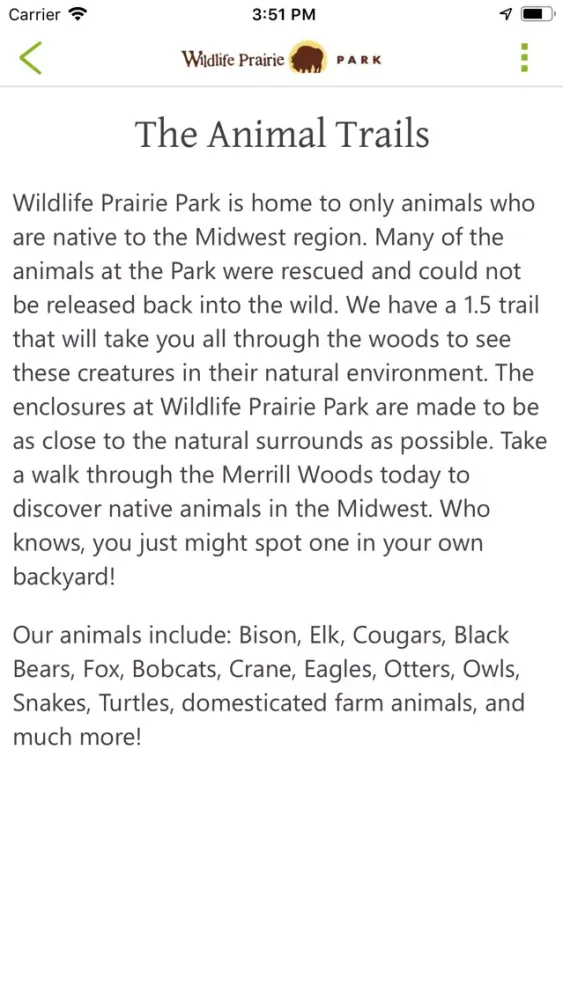 Скриншоты Wildlife Prairie Park