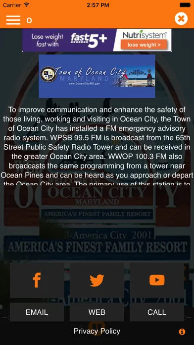 Captures d'écran de WPSB 99.5