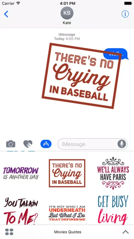 Movie Quote Stickers স্ক্রিনশট