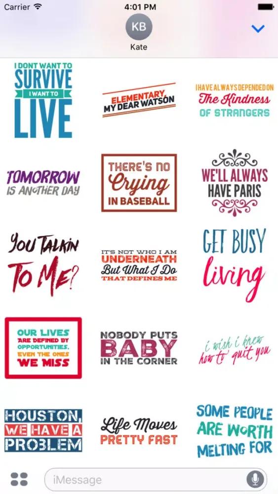 Movie Quote Stickers স্ক্রিনশট