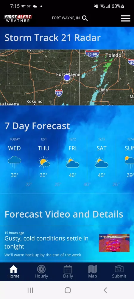 21Alive First Alert Weather Screenshots