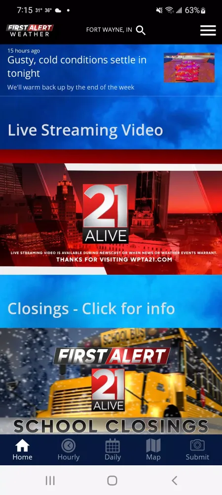 21Alive First Alert Weather Screenshots