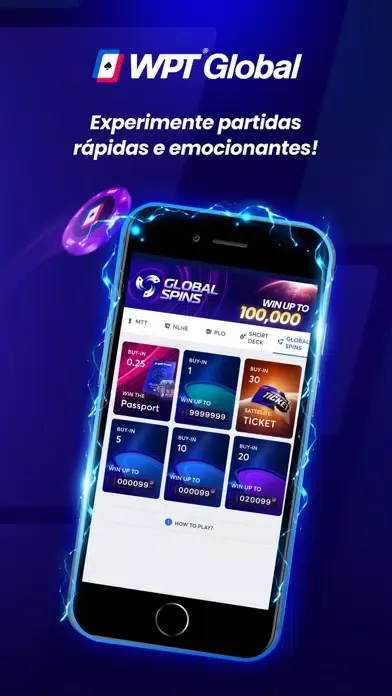 WPT Global Pôquer real Screenshots