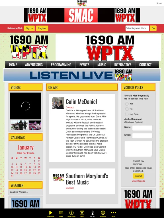100.7FM & 1690 AM WPTX iPad  Screenshots