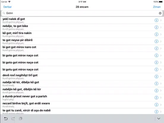WQFerheng - Kurdish Dictionary iPad  Ekran Görüntüleri