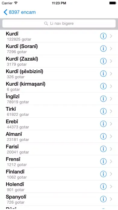 WQFerheng - Kurdish Dictionary Ekran Görüntüleri