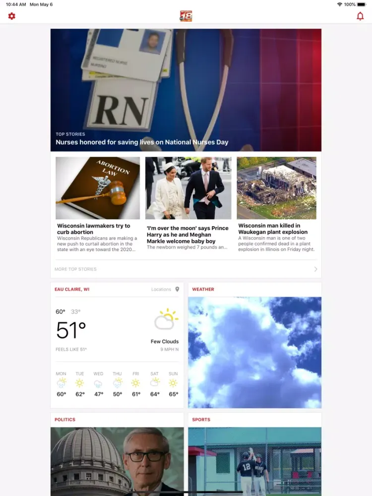 ภาพหน้าจอของ WQOW News 18 iPad 