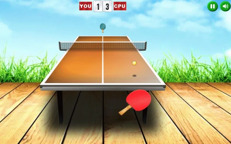 ภาพหน้าจอของ Virtual Table Tennis Ping Pong