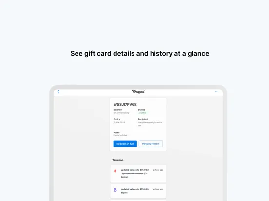 Tangkapan layar Wrapped Redeem iPad 