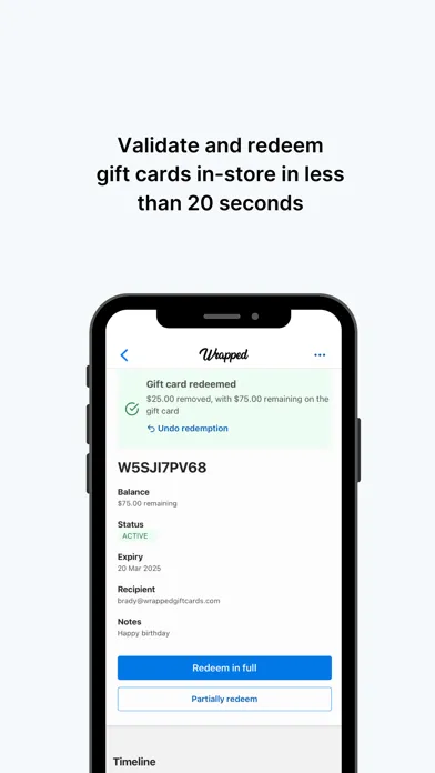 Tangkapan layar Wrapped Redeem