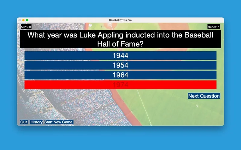 Baseball Trivia Pro應用截圖