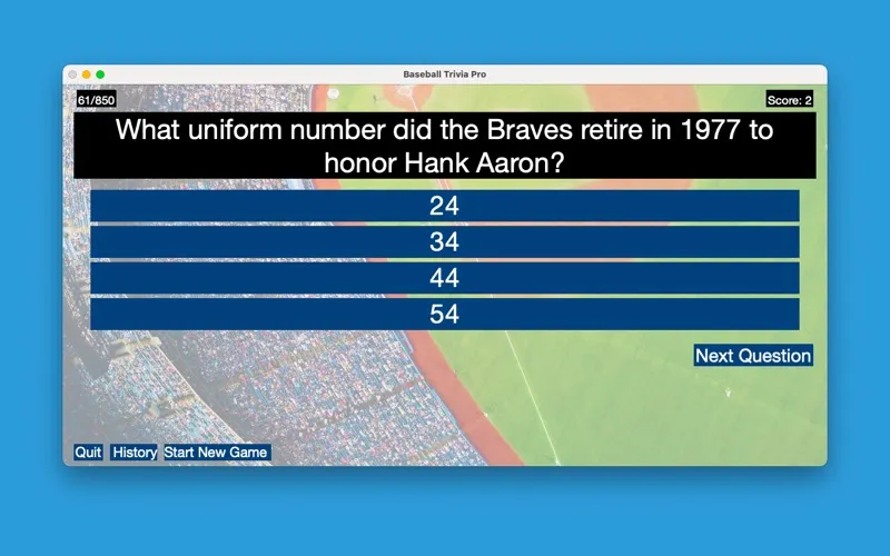 Baseball Trivia Pro應用截圖