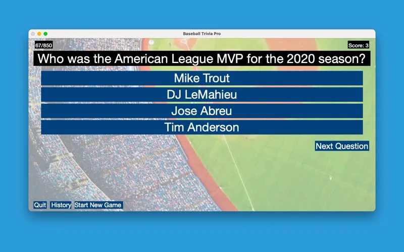 Baseball Trivia Pro應用截圖