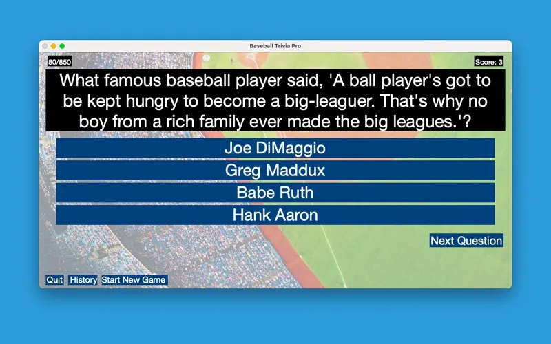 Baseball Trivia Pro應用截圖