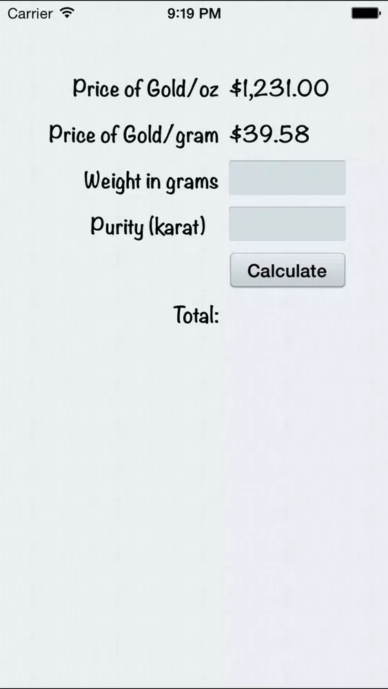 Captures d'écran de Gold Trade Calculator