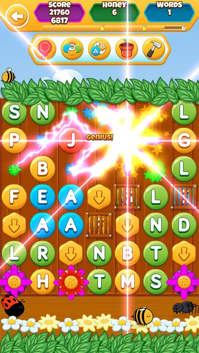 Capturas de pantalla de WordBuzz: The Honey Quest