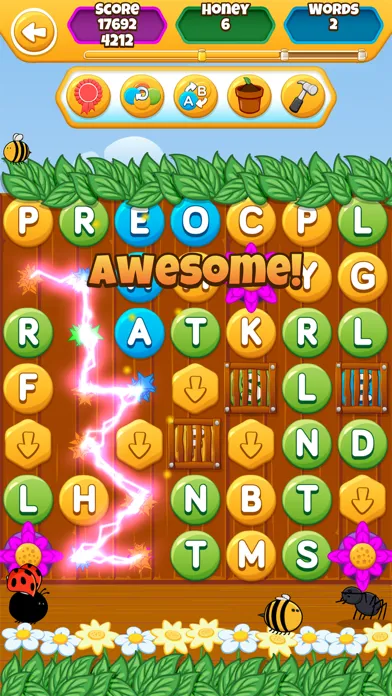 Capturas de pantalla de WordBuzz: The Honey Quest