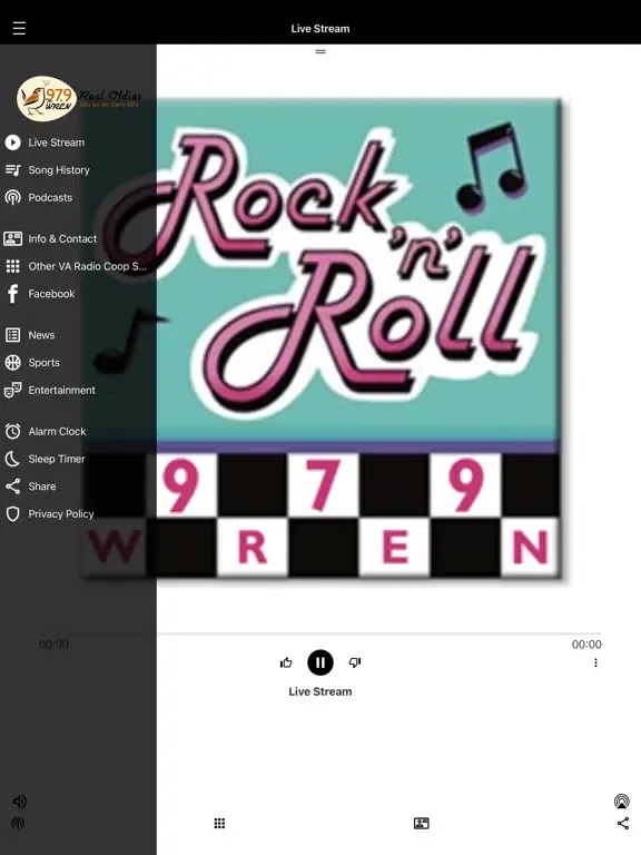 ภาพหน้าจอของ Real Oldies 97.9 the WREN iPad 