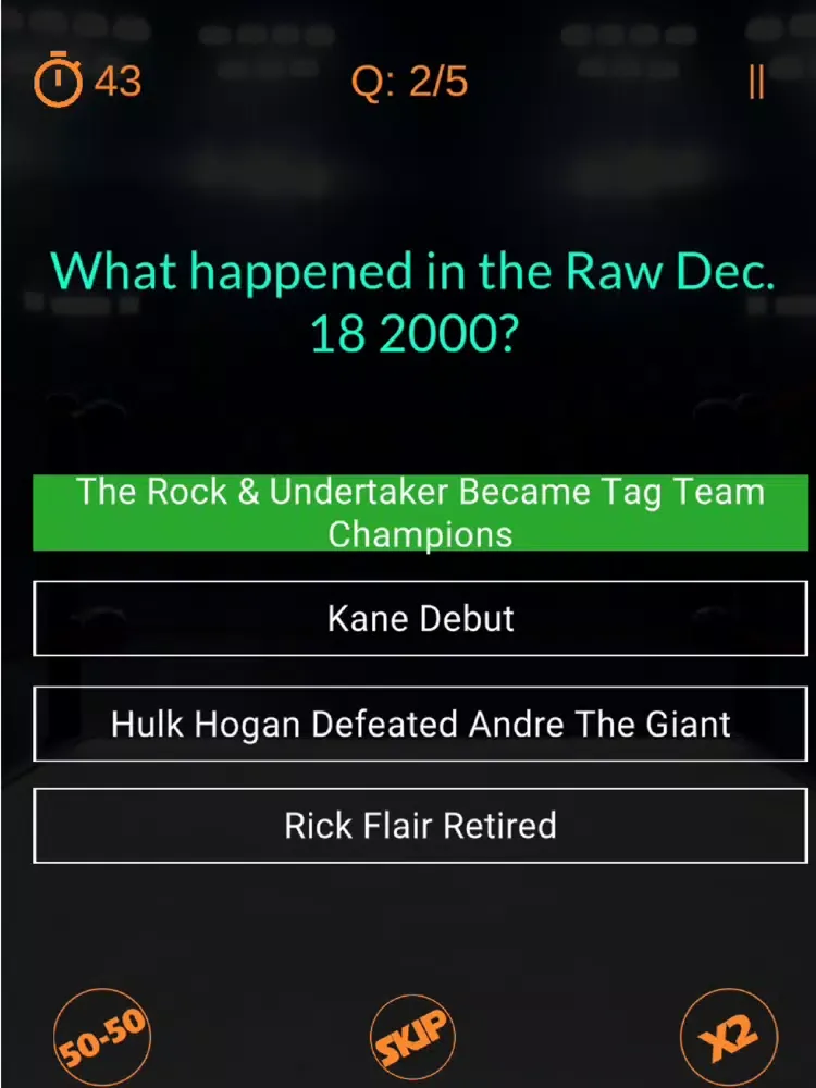 World Wrestling Quiz 2020 iPad  Screenshots