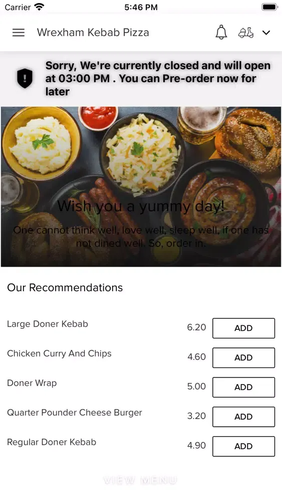 Capturas de pantalla de Wrexham Kebab Pizza King Stree