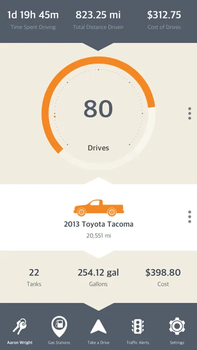 AutoDrive — Drive Tracking Screenshots